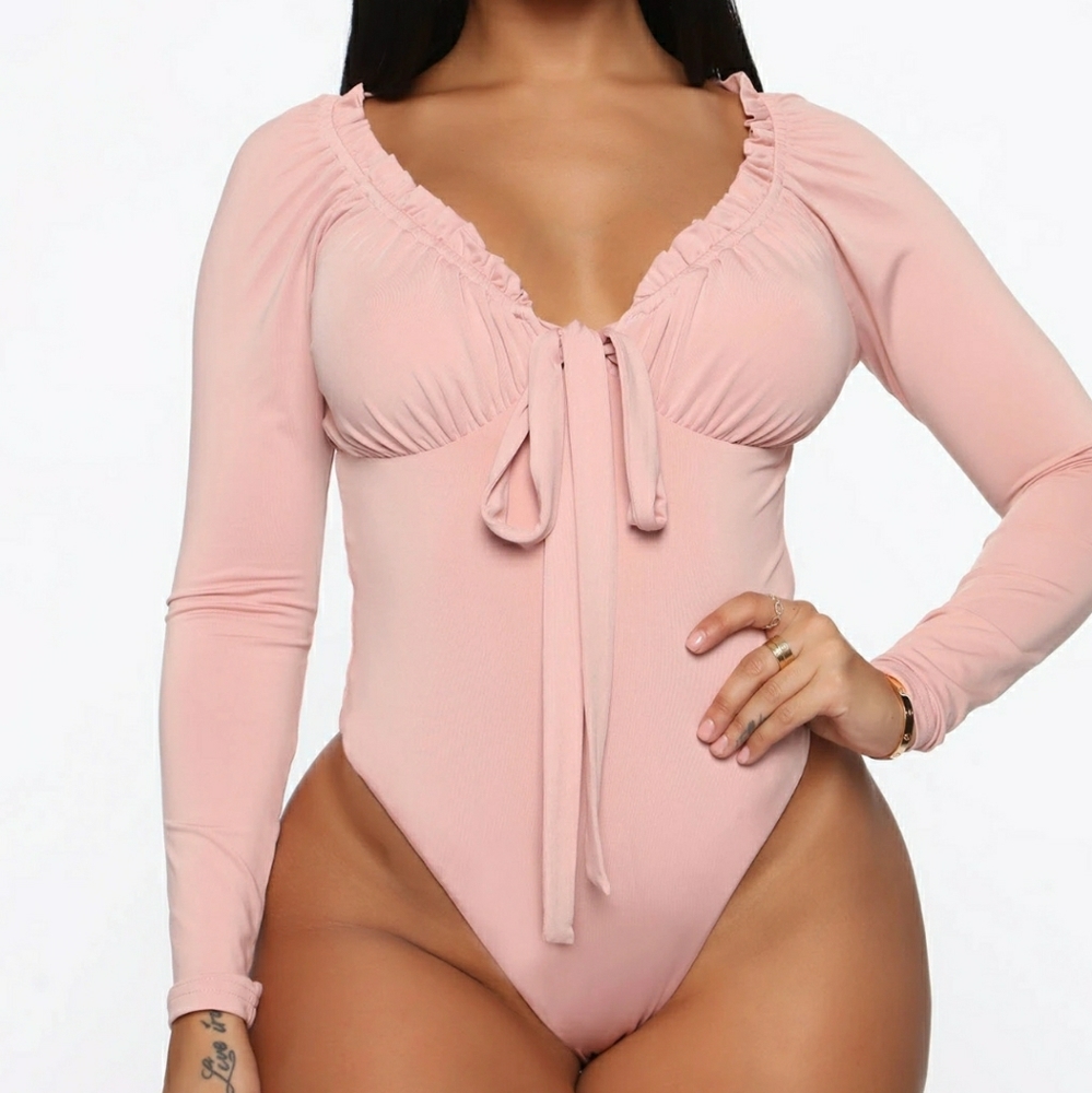 Long Sleeve Mauve Bodysuit